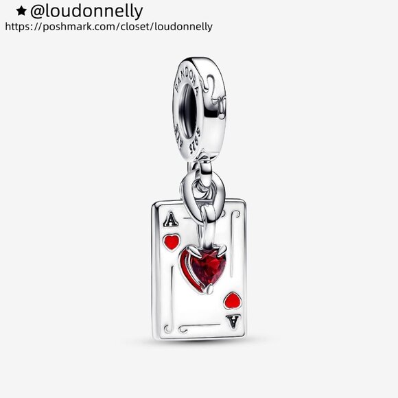 Pandora Disney Villains Queen of Hearts Double Dangle Charm - Picture 1 of 6